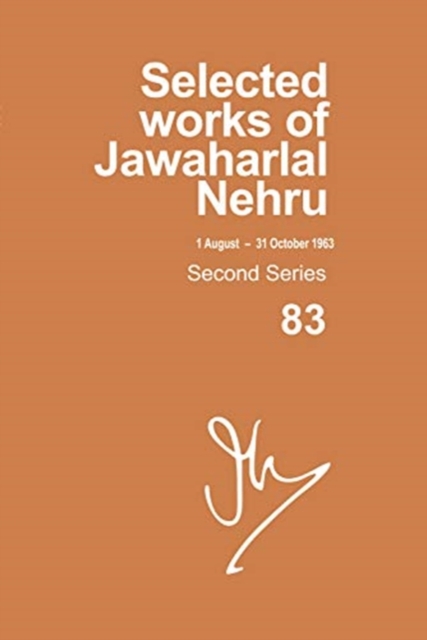 Image of Selected Works Of Jawaharlal Nehru, Second Series,vol-83, 1 Aug-31 Oct 1963