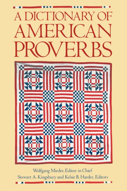 Image of A Dictionary of American Proverbs