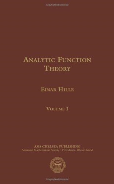 Cover of Analytic Function Theory, Volume I
