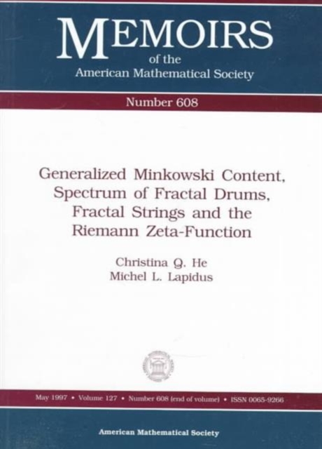 Cover of Generalized Minkowski Content Spectrum Of Fractal Drums Fractal Strings And The Riemann Zeta-Functions