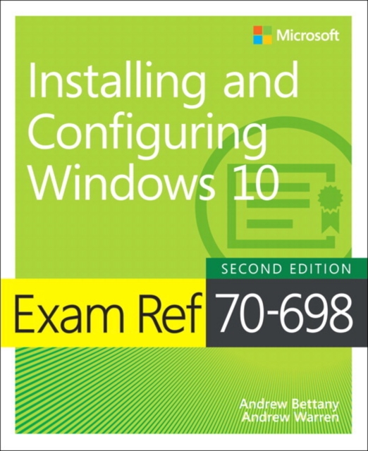 Cover of Exam Ref 70-698 Installing and Configuring Windows 10