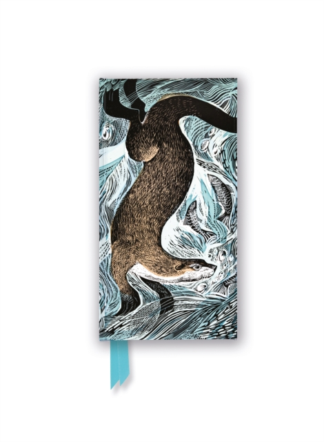 Cover of Angela Harding: Fishing Otter (Foiled Slimline Journal)