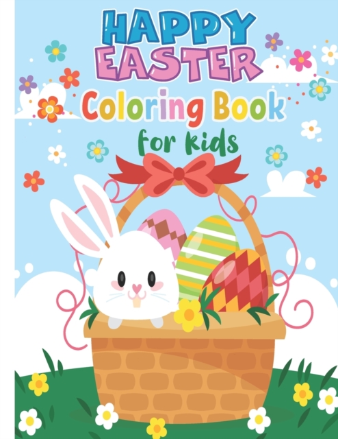 Cover of Happy Easter Coloring Book for kids